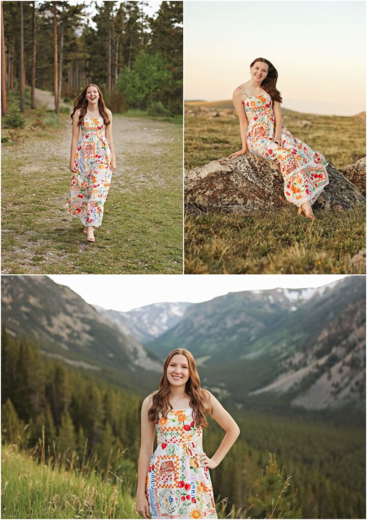 Billings Senior Photographer in the mountains