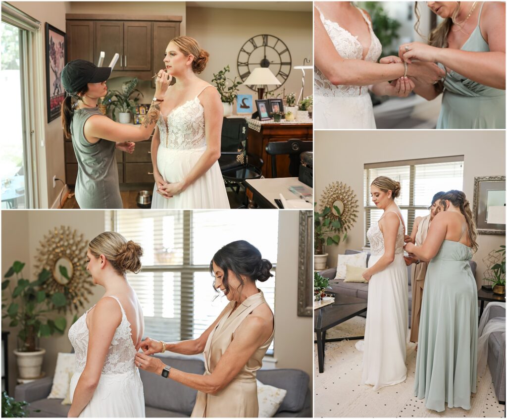 Hilands Golf Club Wedding Bride Getting Ready Photos