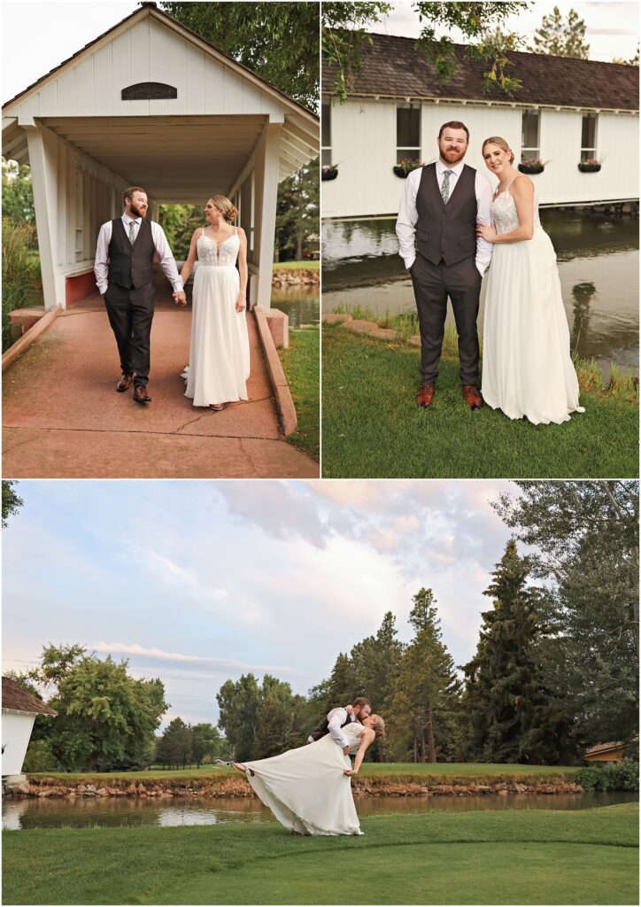 Hilands Golf Club Wedding Reception Bride and Groom Photos