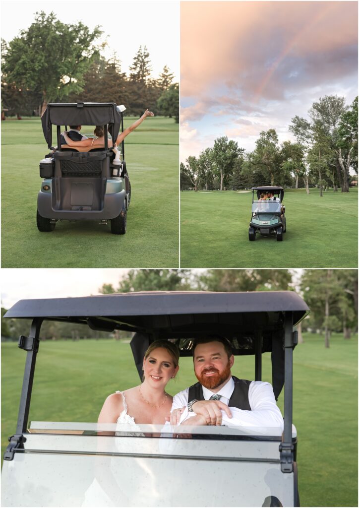 Hilands Golf Club Wedding Reception Bride and Groom Photos