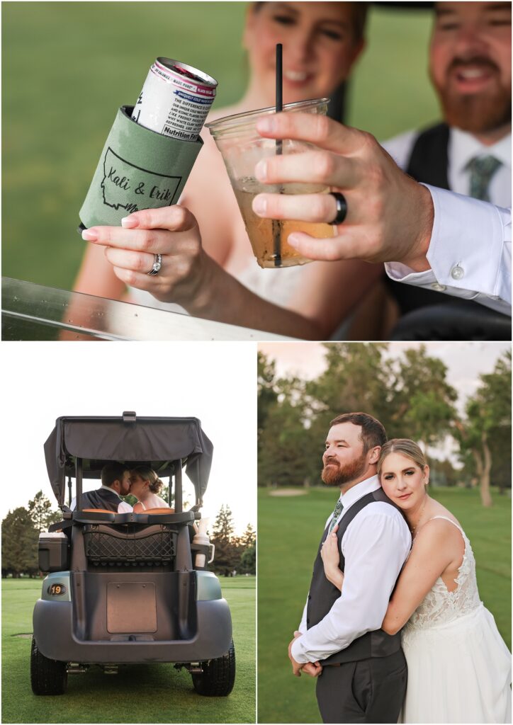 Hilands Golf Club Wedding Reception Bride and Groom Photos