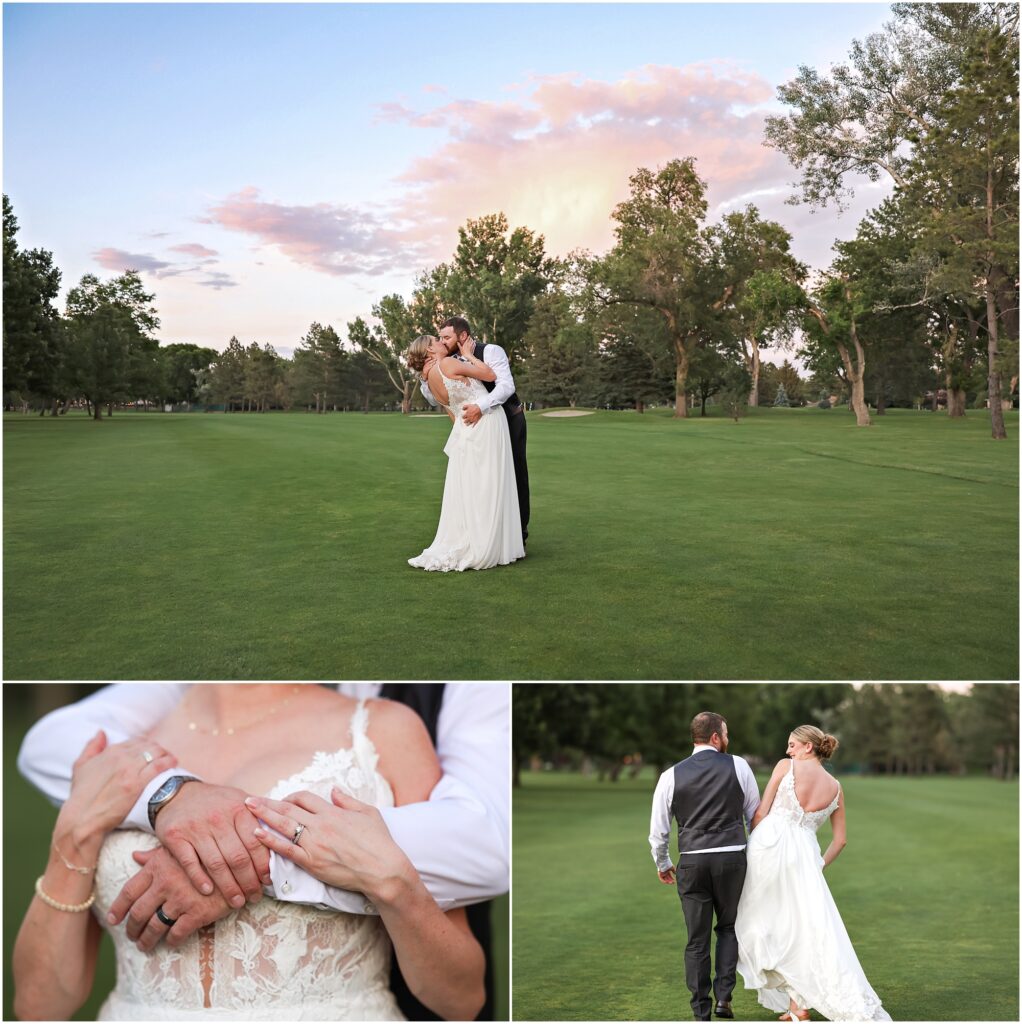 Hilands Golf Club Wedding Reception Bride and Groom Photos
