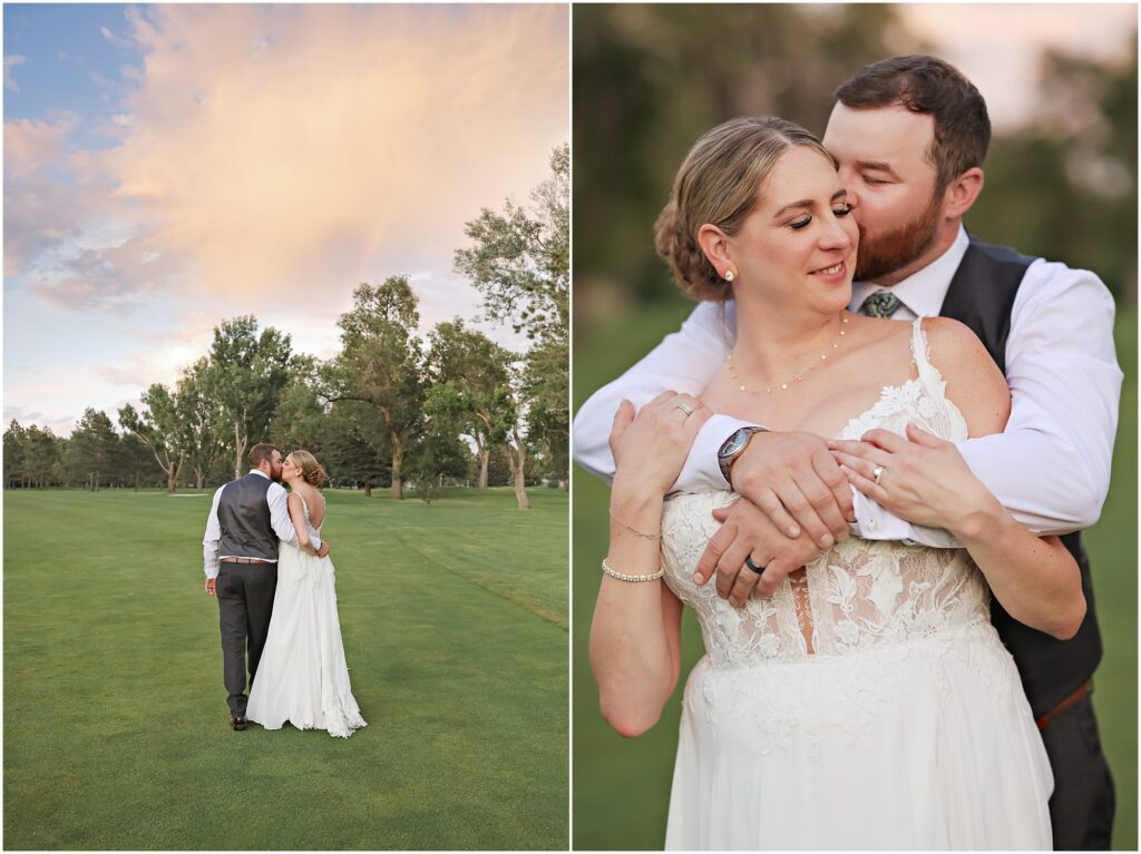 Hilands Golf Club Wedding Reception Bride and Groom Photos