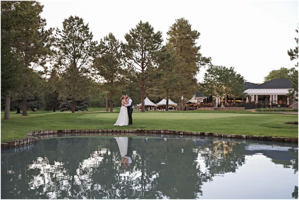 Hilands Golf Club Wedding Reception Bride and Groom Photo