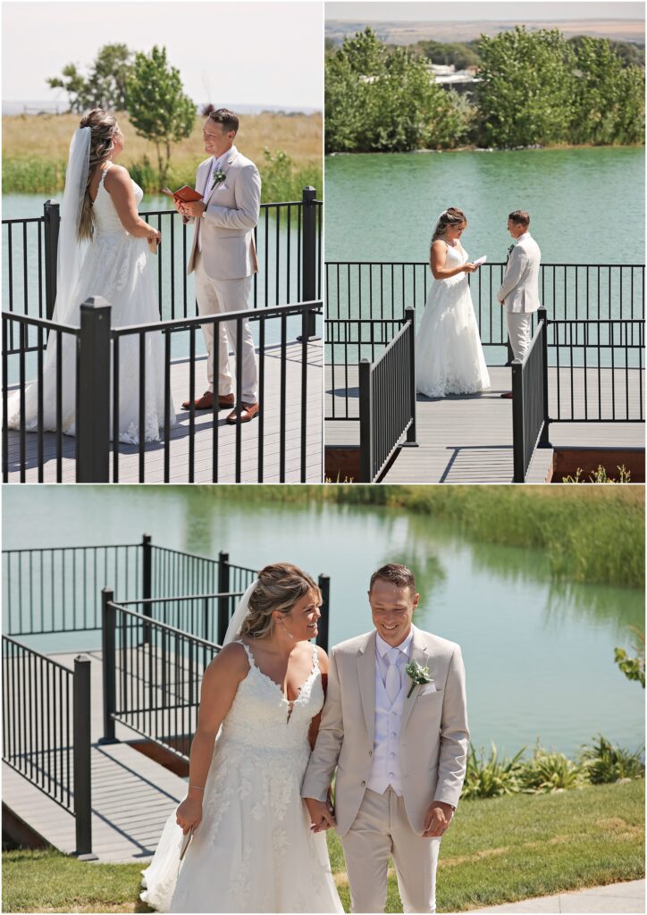 Summer WillowBrooke Wedding - Bride and Groom First Look and Vows
