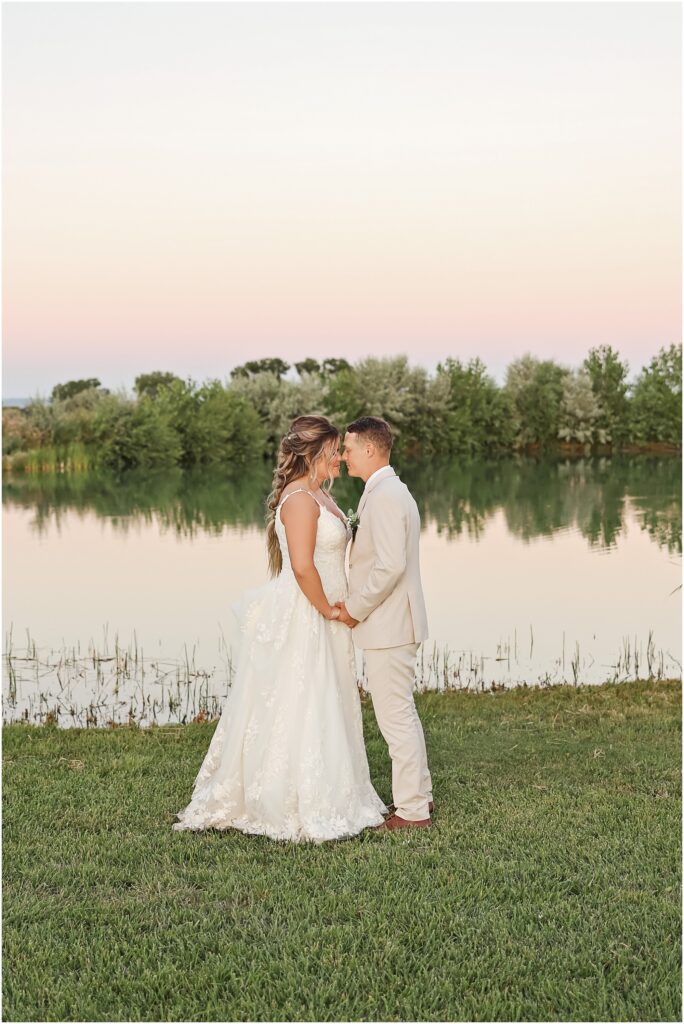 Summer WillowBrooke Wedding - Bride and Groom Sunset Photo