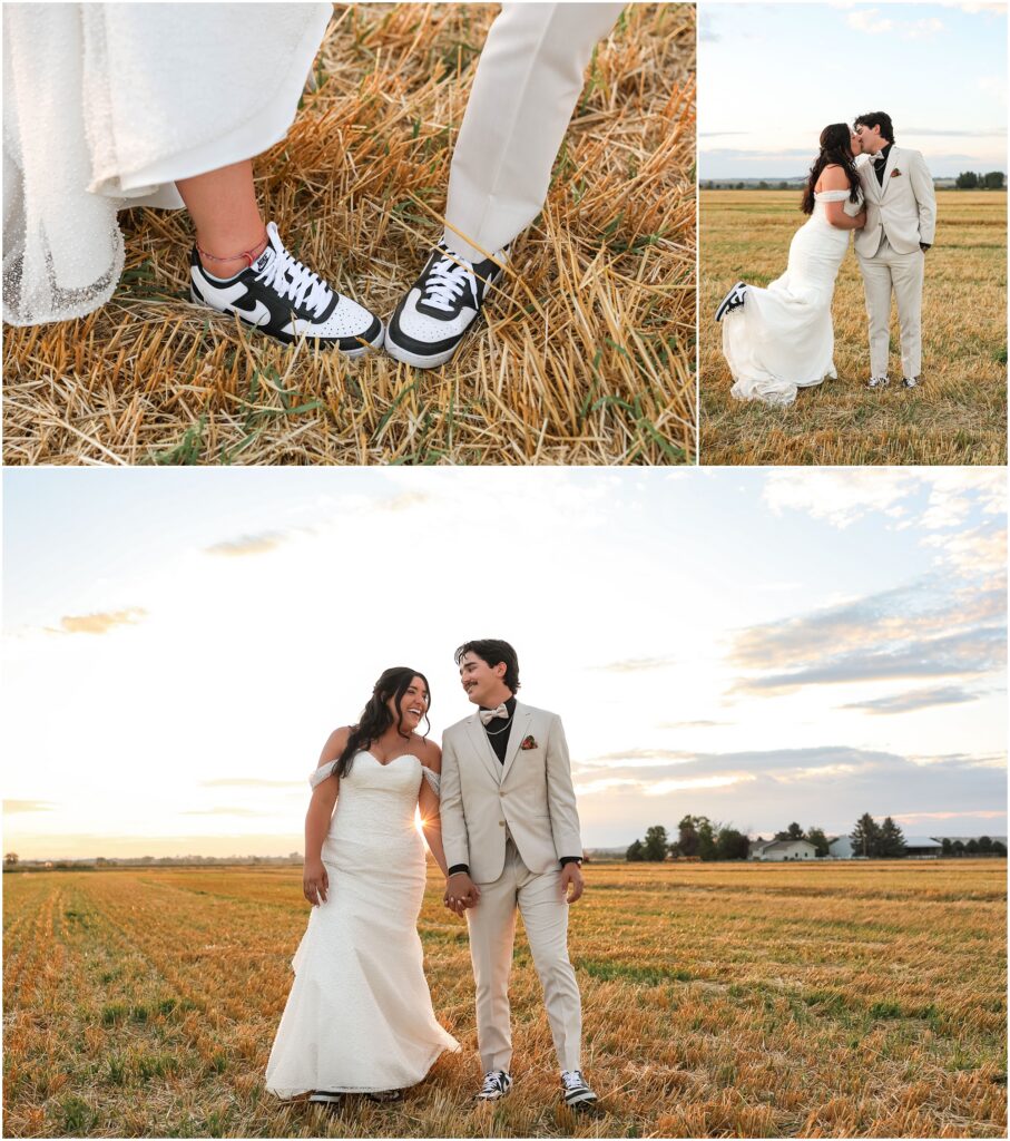 Worden Wedding - Bride and Groom Sunset Photos