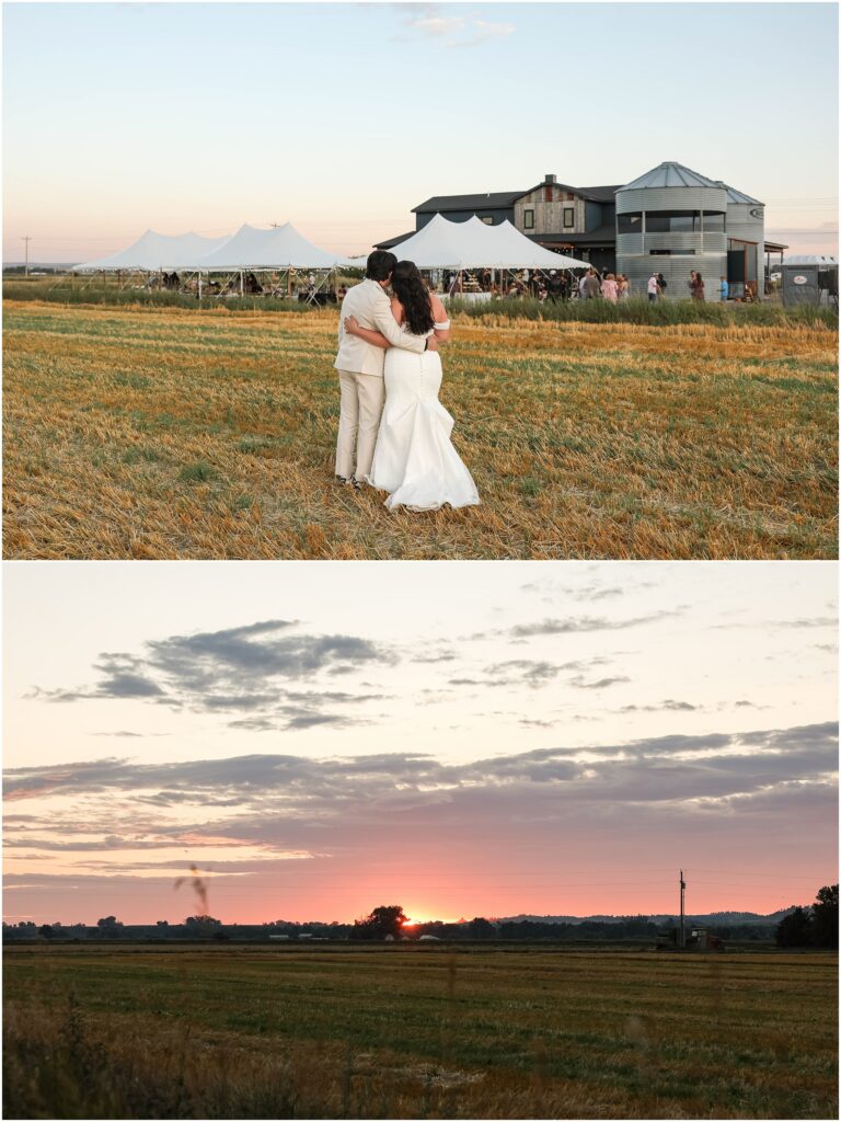 Worden Wedding - Bride and Groom Sunset Photos