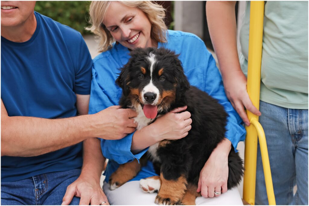 Billings Dog Photographer Family with Puppy